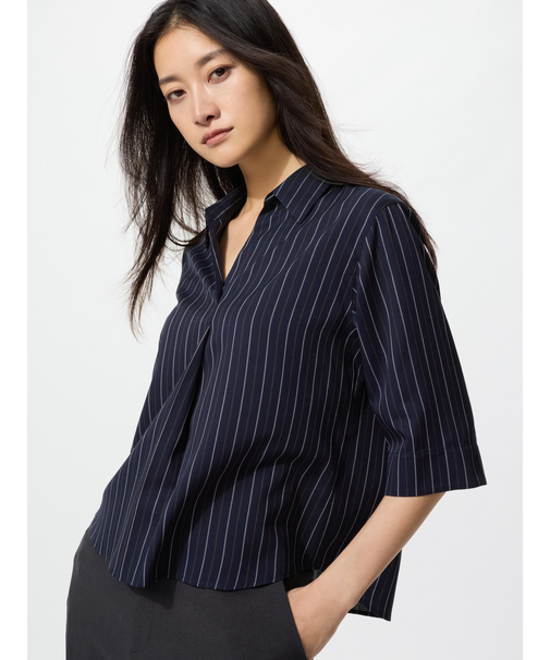 レーヨンスキッパーブラウス7分袖