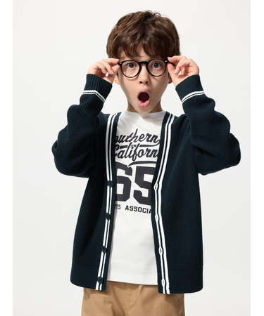 ウォッシャブルニットカーディガン