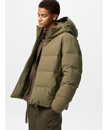 シームレスダウンパーカ