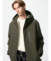 ハイブリッドダウンパーカ