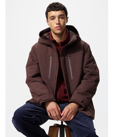 ハイブリッドダウンパーカ