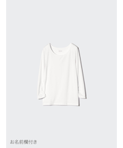 ヒートテックUネックTシャツ/9分袖