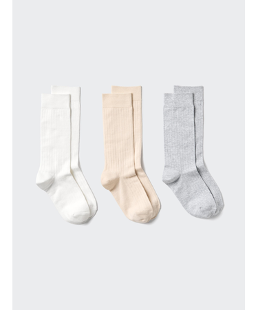 ソックス/3足組/ワイドリブ