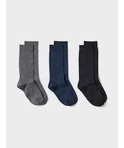 ソックス/3足組/ワイドリブ