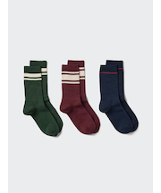 ソックス/3足組/リブライン