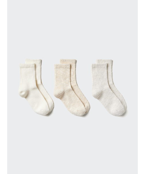 ソックス/3足組/スラブ