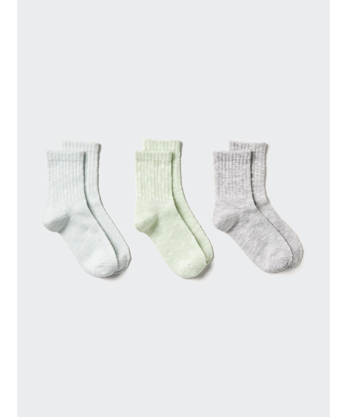 ソックス/3足組/スラブ