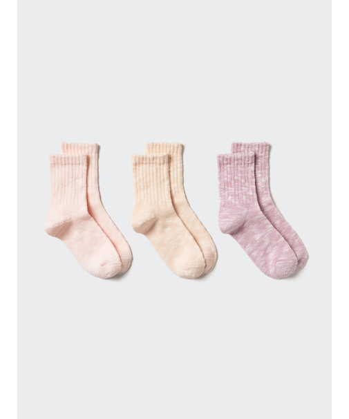 ソックス/3足組/スラブ