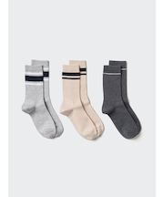 ソックス/3足組/リブライン