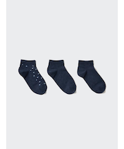 ショートソックス/3足組/フラワー