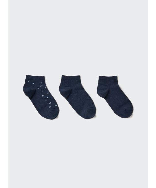 ショートソックス/3足組/フラワー