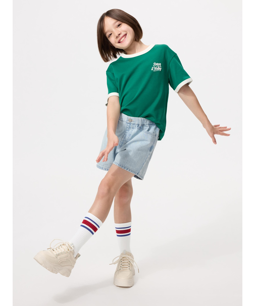 GIRLS デニムショートパンツ