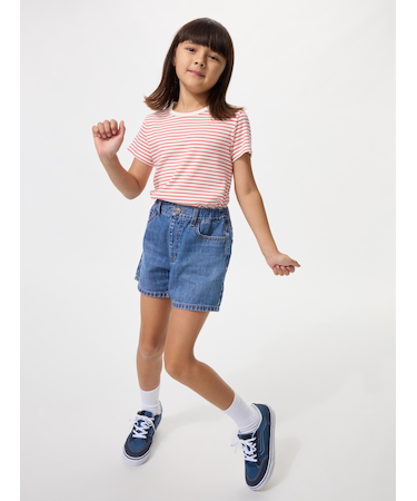 GIRLS デニムショートパンツ