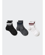 ソックス/3足組/パイルライン