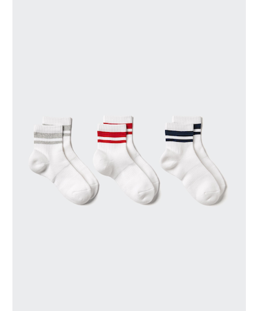 ソックス/3足組/パイルライン