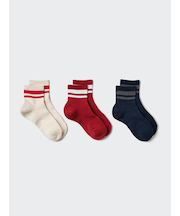 ソックス/3足組/パイルライン