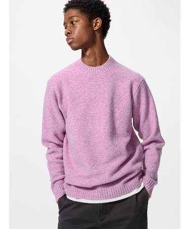 スフレヤーンクルーネックセーター