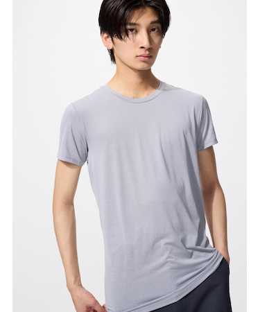 エアリズムクルーネックT