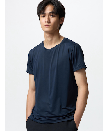 エアリズムクルーネックT