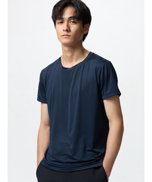 エアリズムクルーネックT