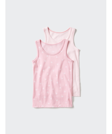 コットンメッシュタンクトップ/2枚組