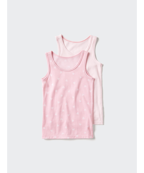 コットンメッシュタンクトップ/2枚組