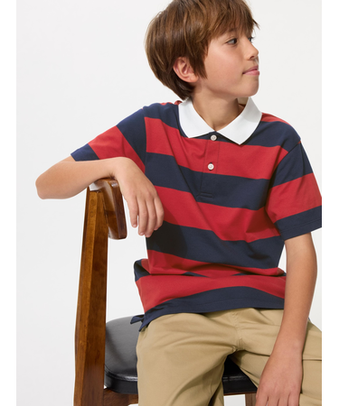 ドライカノコボーダーポロシャツ