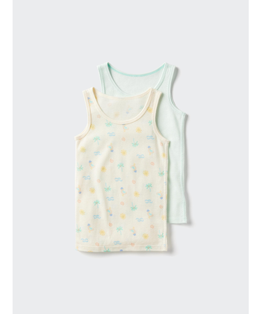 コットンメッシュタンクトップ/2枚組