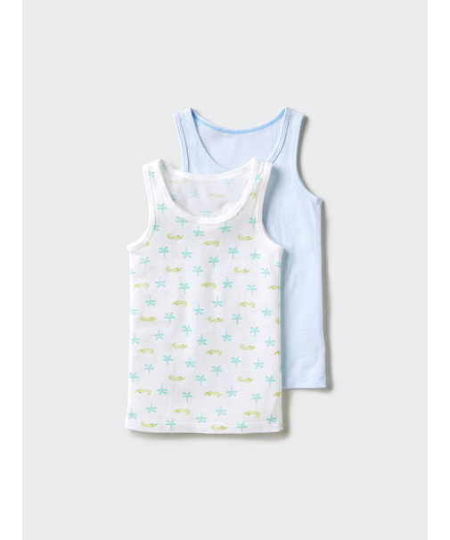 コットンメッシュタンクトップ/2枚組