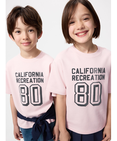 エアリズムコットングラフィッククルーネックT