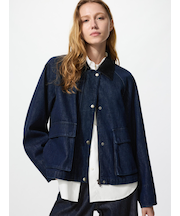 ユーティリティショートジャケットデニム