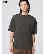 エアリズムコットンオーバーサイズボーダーTシャツ