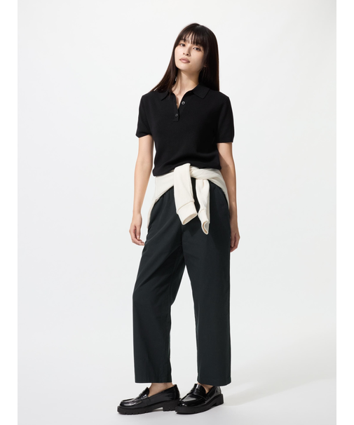 コットンリラックスアンクルパンツ