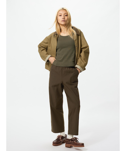 コットンリラックスアンクルパンツ