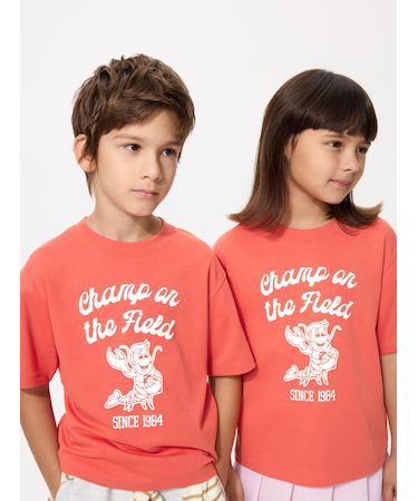 エアリズムコットングラフィッククルーネックT