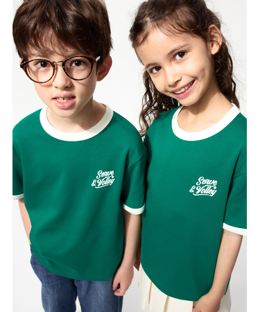 エアリズムコットングラフィッククルーネックT