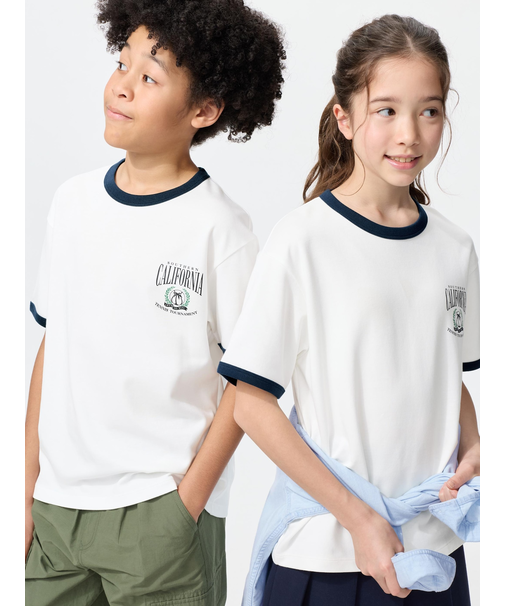 エアリズムコットングラフィッククルーネックT