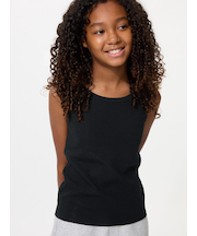 GIRLS リブブラタンクトップ