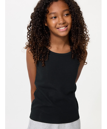 GIRLS リブブラタンクトップ