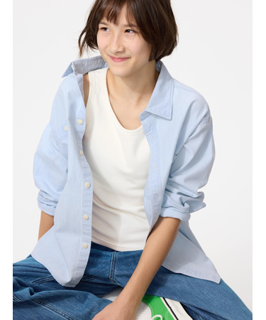 GIRLS リブブラタンクトップ