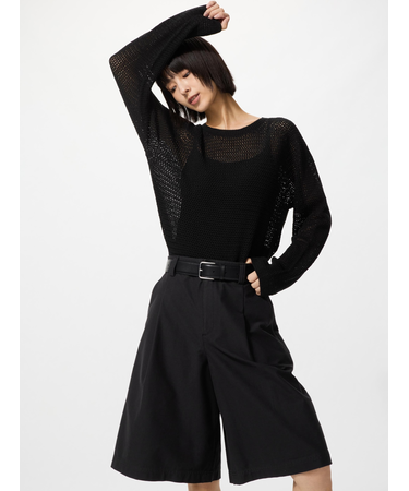 3Dメッシュクルーネックセーター