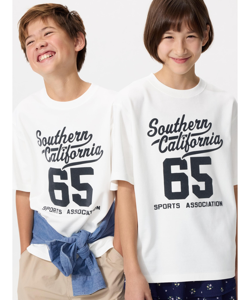 エアリズムコットングラフィッククルーネックT