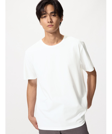 エアリズムコットンクルーネックT