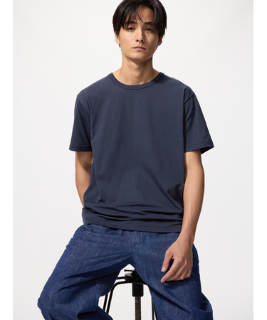 エアリズムコットンクルーネックT