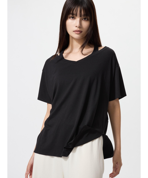 エアリズムリラックスVネックT