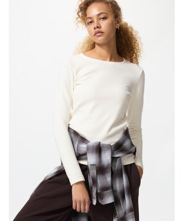 超極暖ヒートテッククルーネックT