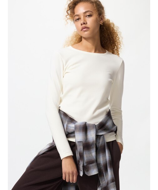 超極暖ヒートテッククルーネックT