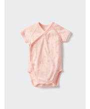 コットンメッシュボディスーツ/前開き