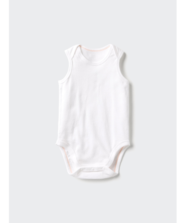 コットンメッシュボディスーツ/ノースリーブ