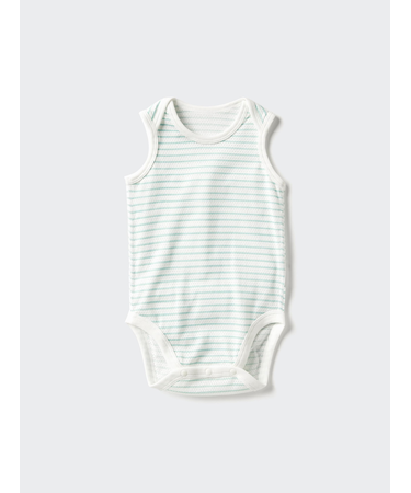 コットンメッシュボディスーツ/ノースリーブ